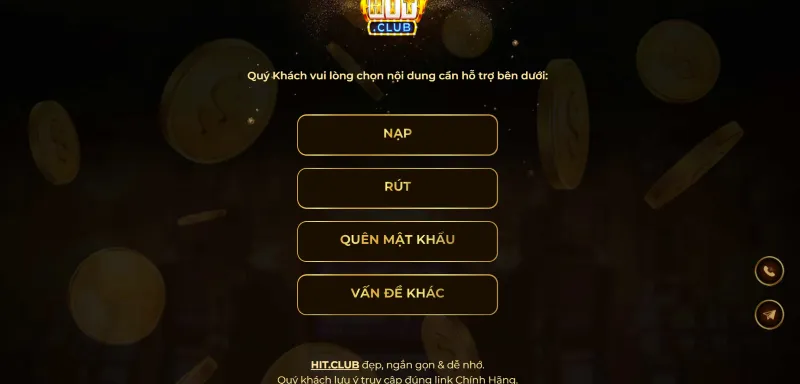 Liên hệ chăm sóc khách hàng Hitclub