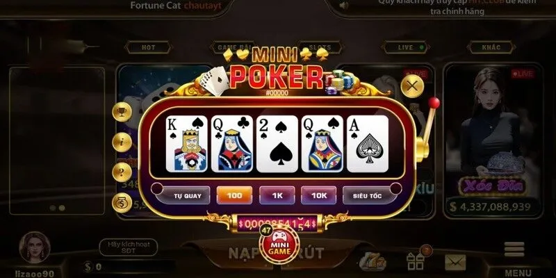 Mẹo hay nên áp dụng trong Mini Poker Hit Club